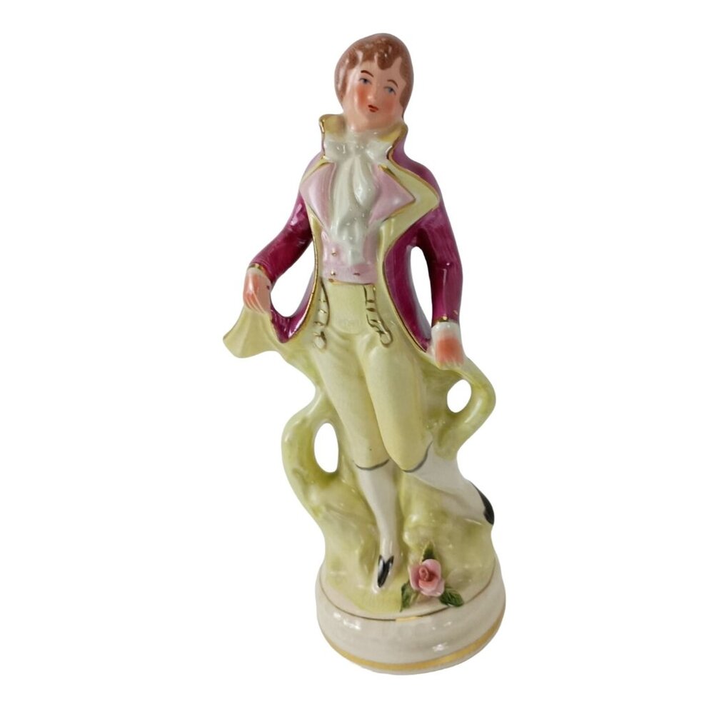 Beaucaire Coventry Figurine Fancy Gentlemen 5015A Gold Trim Vintage